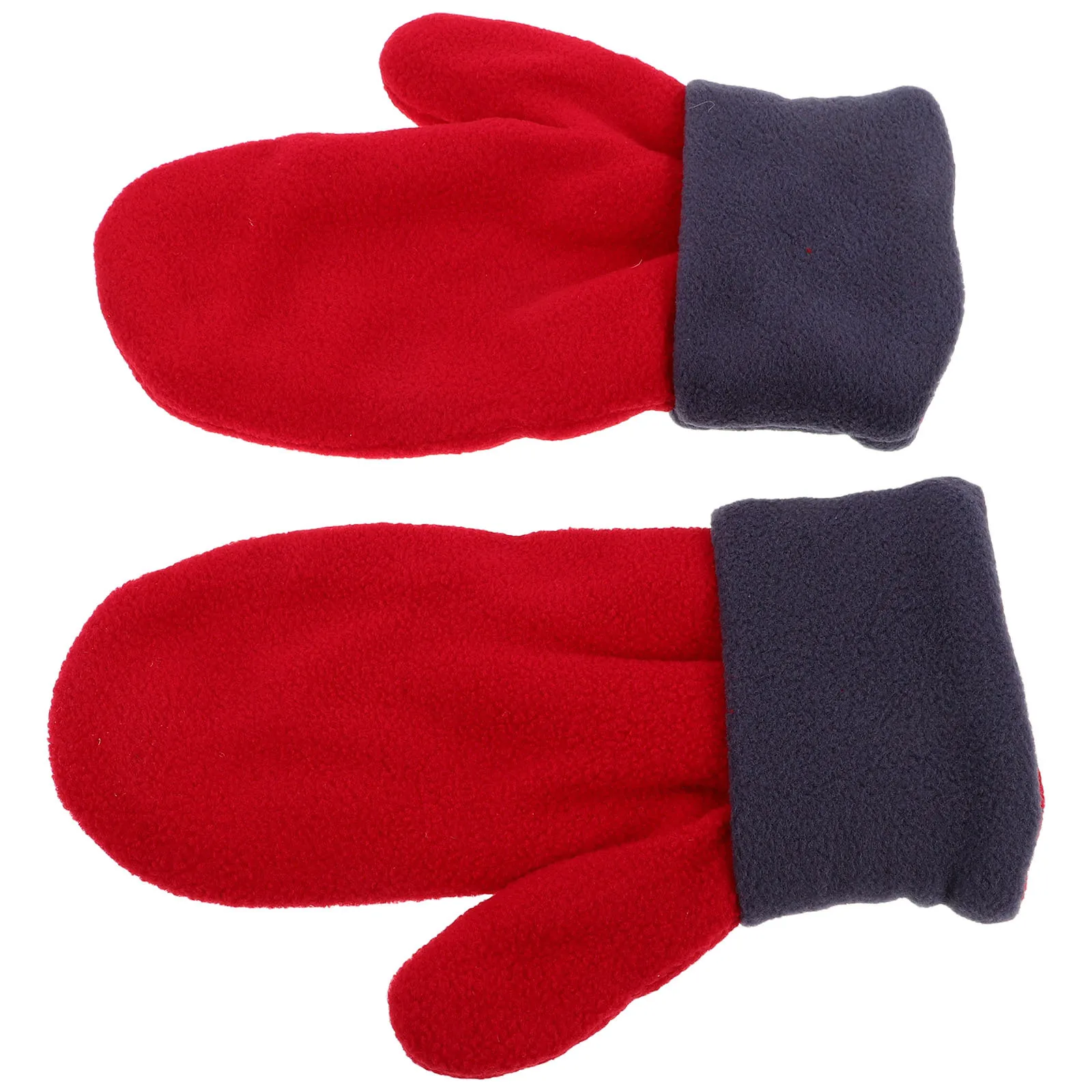 1 زوج الشتاء سميكة صوف مبطن قفازات للرجال النساء التزلج الدراجات الدافئة لطيف القفازات للنساء قفازات الصوف