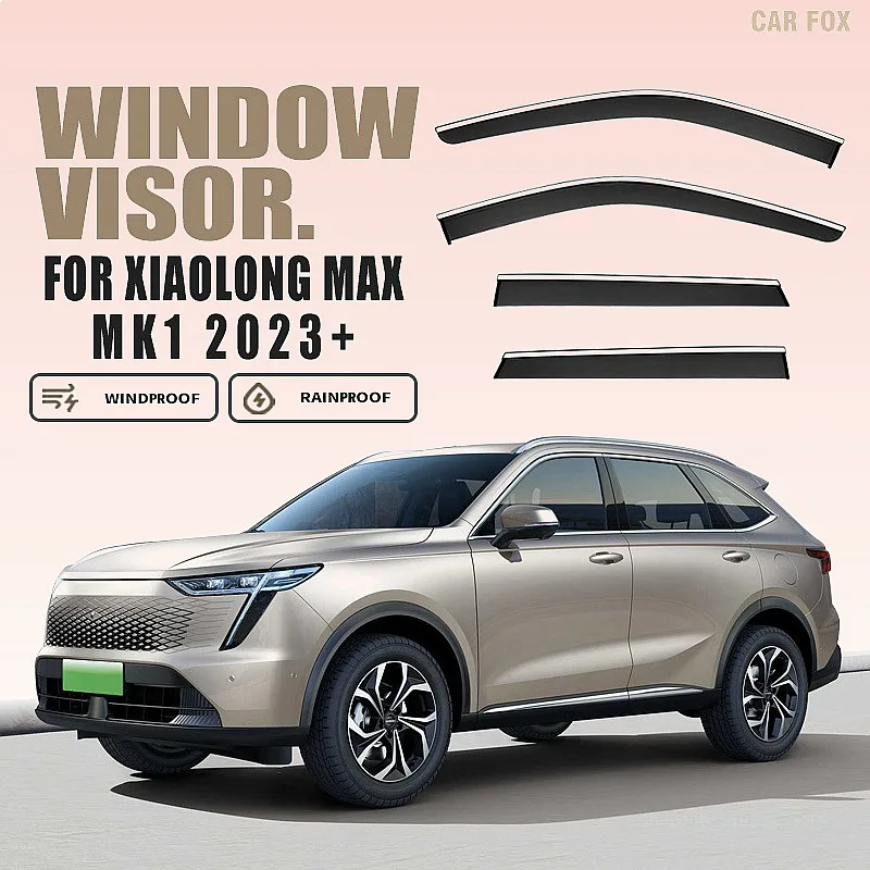 

For Great Wall Haval Xiaolong Max 2023+ Car Window Visor Rain Sun Shade Awning Auto Accessories