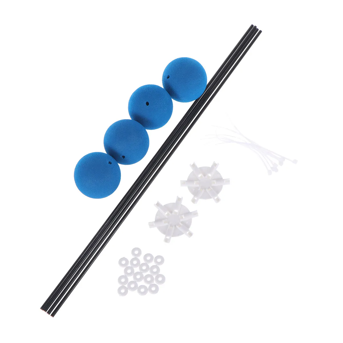 

Rc Helicopter Training Kit Fiber Rods Lightweight Sponge Balls Anti-Crash Landing Gear Rc Helicopter Training Gear