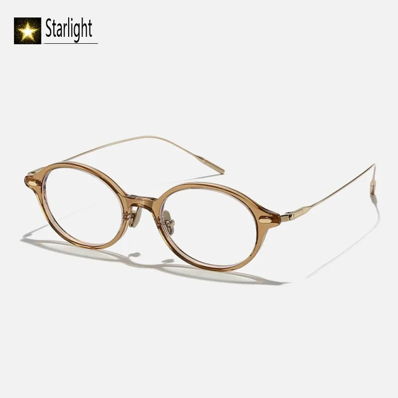 خفيفة للغاية السلحفاة البيضاوي نظارات بمادة الخلات الإطار النساء موضة وصفة طبية القراءة النظارات إطارات أنثى امرأة قصر النظر 144 مللي متر