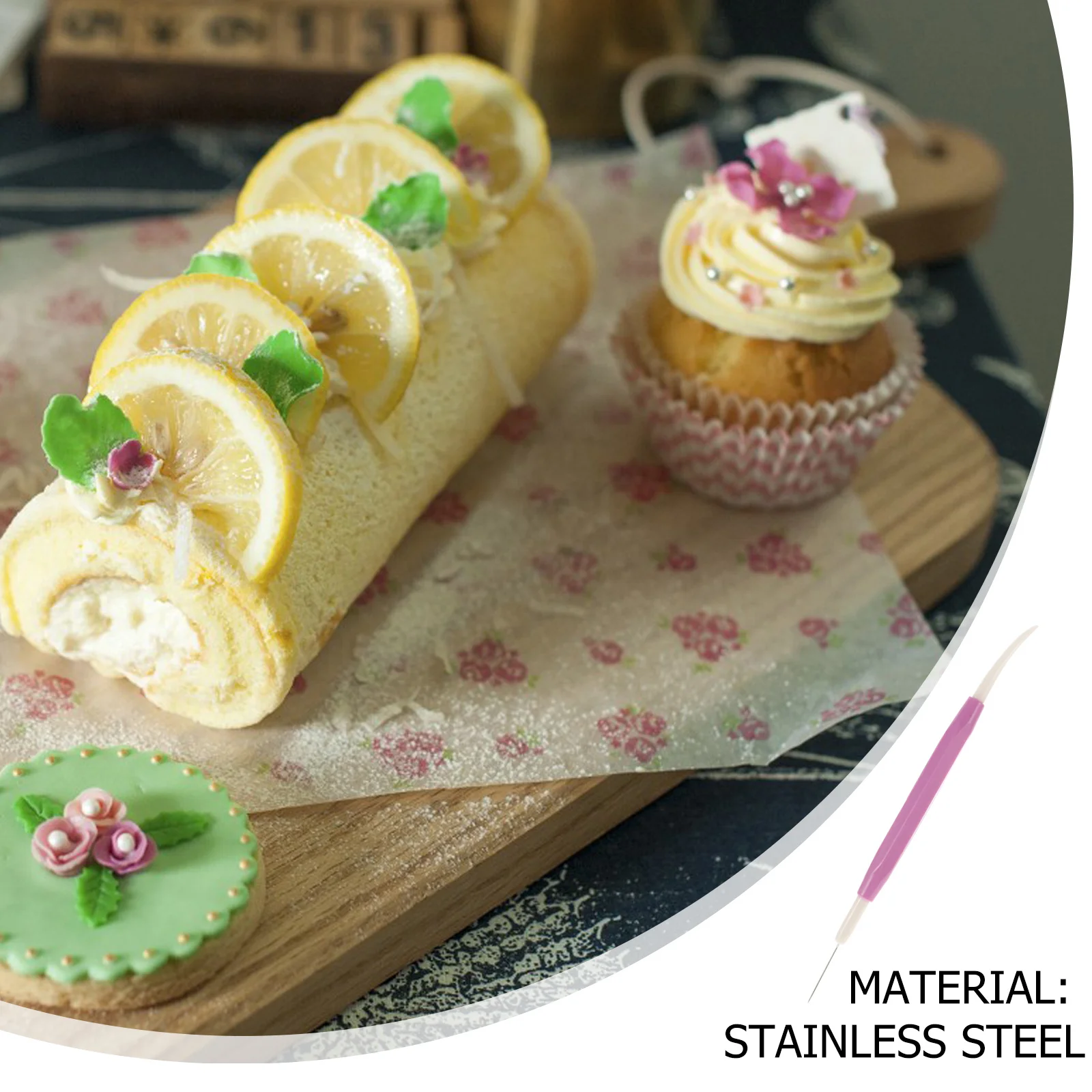 

2Pcs Sugar Needle Premium Baking Icing Biscuit Tool Food Safe Reusable Housewarming Gift Practical Eco Friendly Odorless