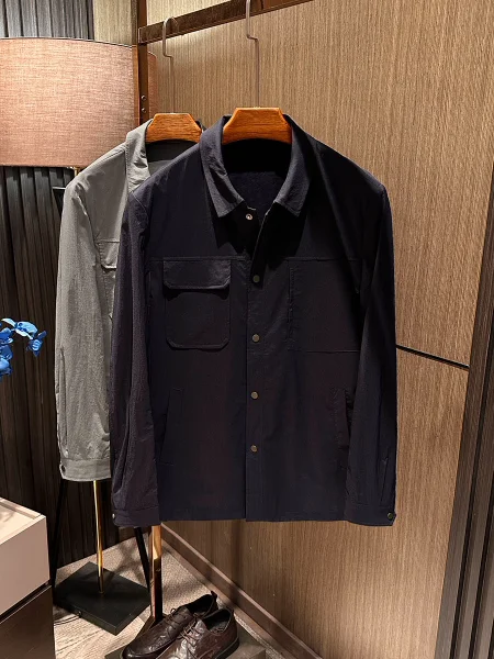 

Классическая однотонная мужская куртка с воротником, весенняя, универсальная, приталенная, с длинными рукавами, теплая верхняя одежда для повседневного использования