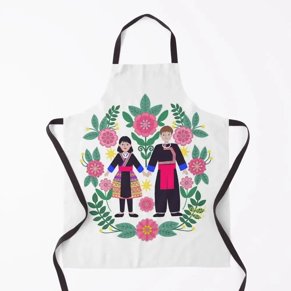

Personalized HMG leeg couple Apron Salon custom women's kitchen Apron
