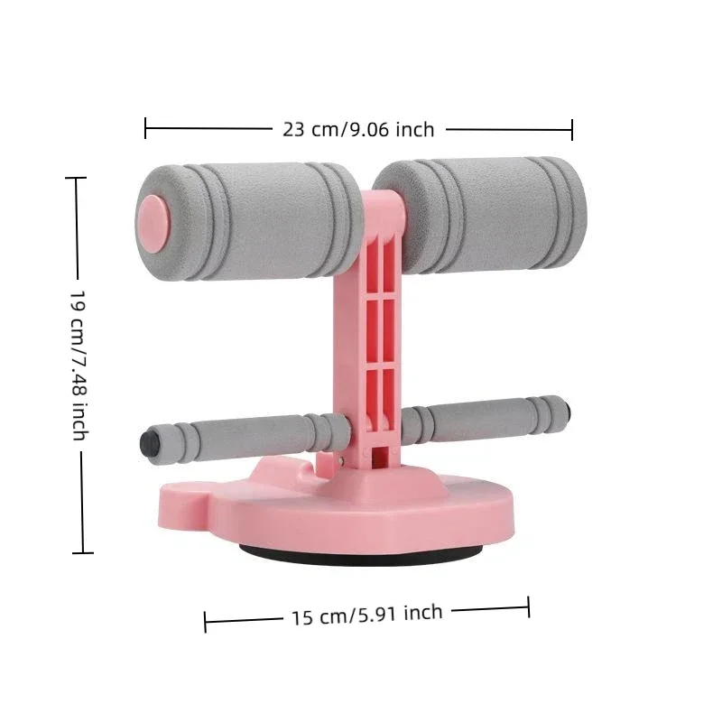 كوب شفط مزدوج لتمرين البطن مع حبل سحب، معدات مساعدة الجلوس لمساعد القوة الأساسية في صالة الألعاب الرياضية المنزلية