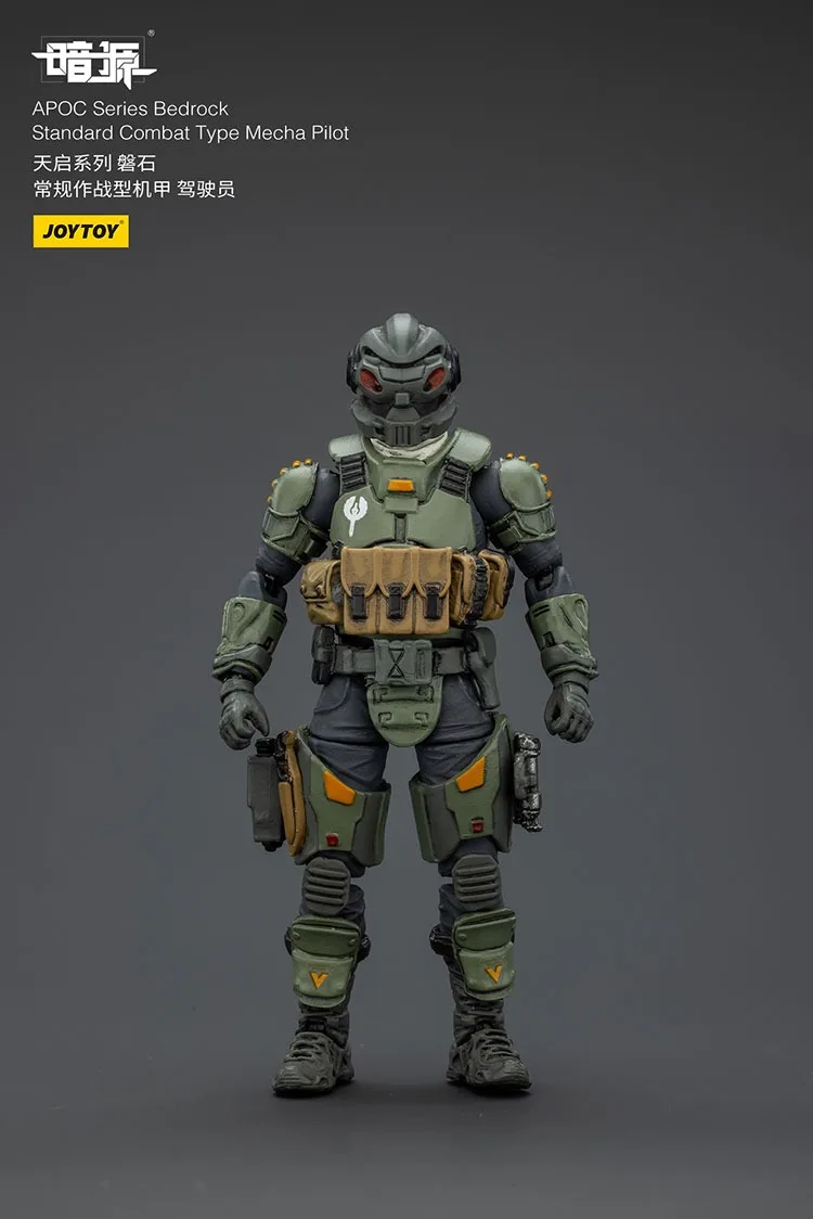 

JOYTOY Dark Source APOC Series Bedrock Standard Combat Type Mecha Pilot Action Figures Doll Decoration Collection Gift Original