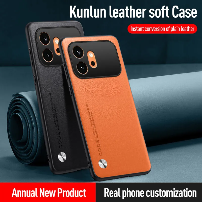 PU-Leder-Matte-Handyhülle für Honor 600 Pro, Silikon, ultradünn, weicher Rahmen, stoßfeste Stoßfängerabdeckung für Honor 600Pro