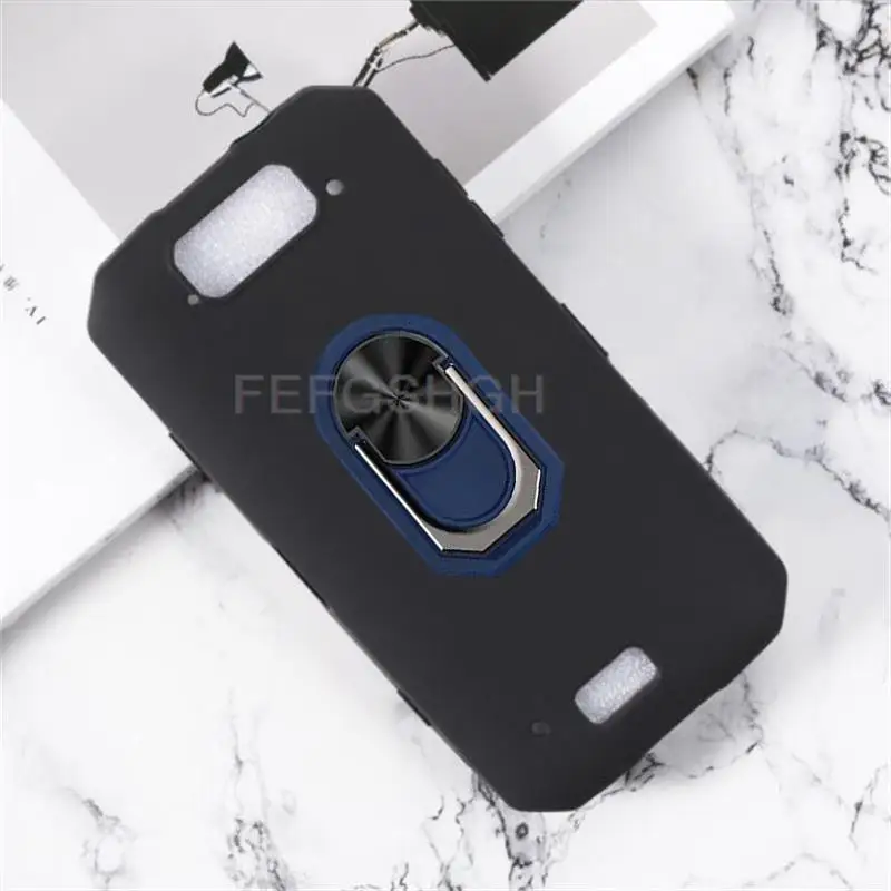 For Blackview BV9500 Pro Back Ring Holder Bracket Phone Case Cover Phone TPU Soft Silicone Cases For Blackview BV 9500 Plus