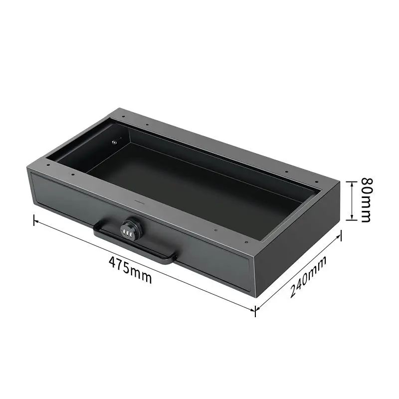 Desk drawer dormitory with lock, pump type miscellaneous pull storage box, computer desk combination lock, invisible drawer