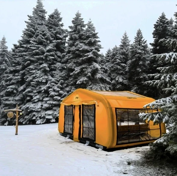 خيمة شتوية قابلة للنفخ مقاومة للماء سريعة التجميع #2