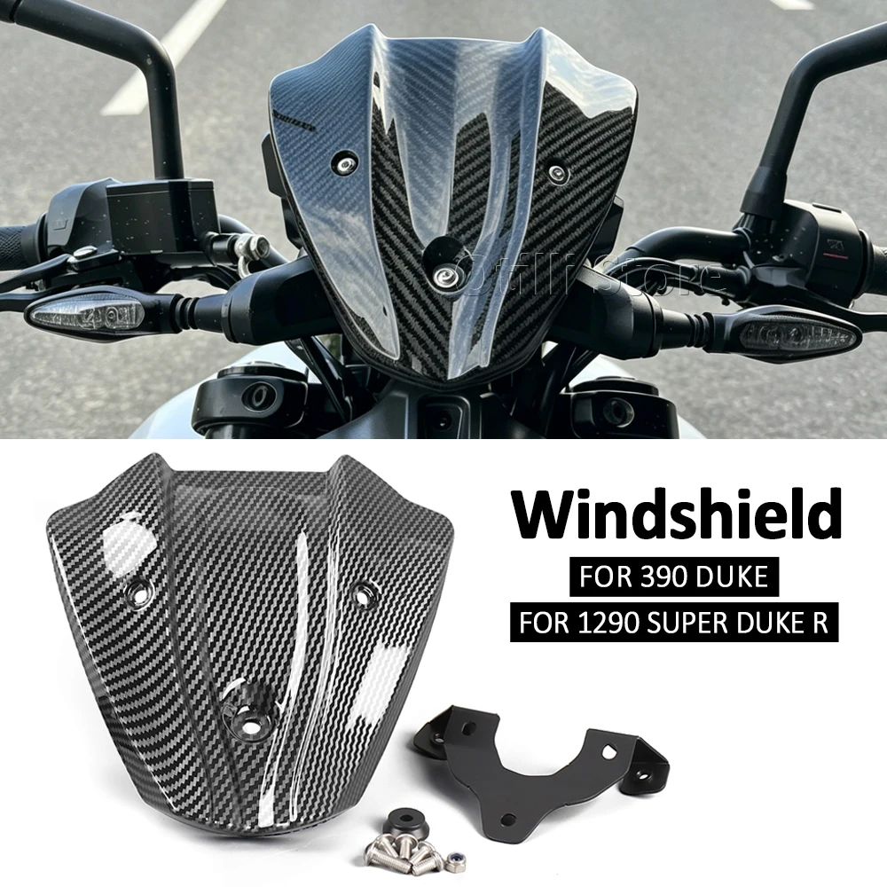 

Mini Windshield Windscreen For Duke390 Duke 390 2024 2025 2026 For 1290 Super Duke R 2021 2022 2023 Motorcycle Wind Deflector