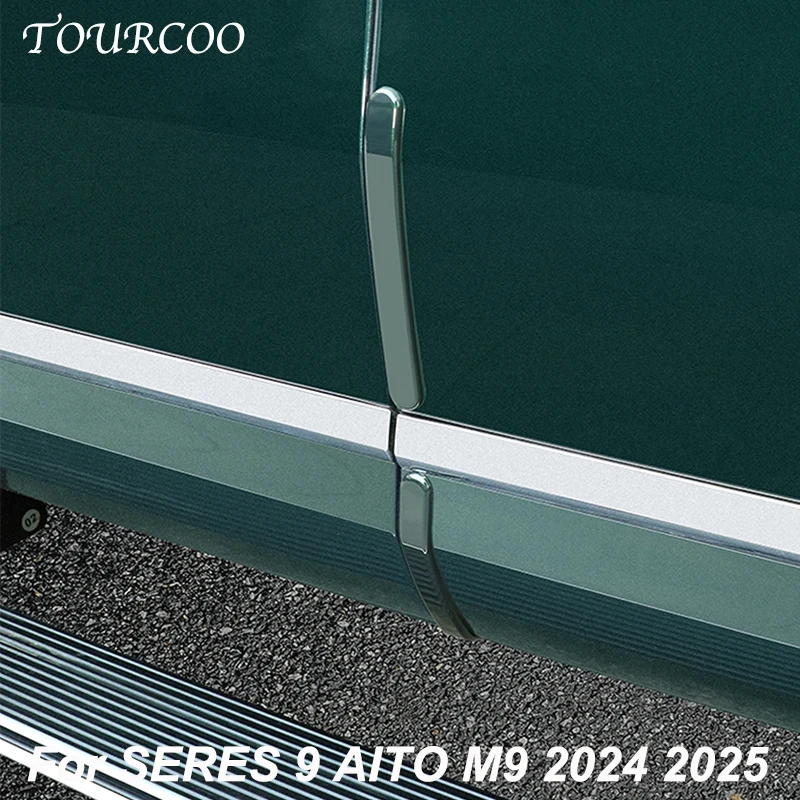 

For SERES 9 AITO M9 2024 2025 ABS Paint Body Anti Scratch Sticker Car Door Anti-collision Accessorie 8 Pcs