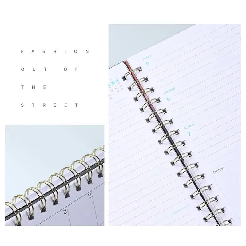 Schedule Diary Agenda Spiral Schedule 2024 Notepad Planner Planning Tool With Weekly Layout For Office Study Travel And Homework