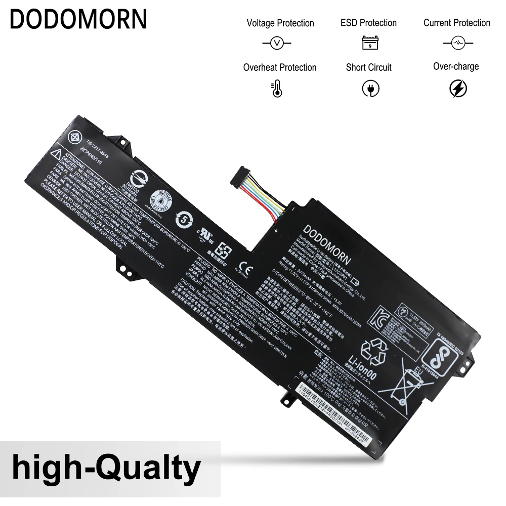 بطارية لابتوب دودومورن لينوفو ، ايديباد 320-13ikb ، شياوكسين-13 ، يوغا-12 ، 330-11igm ، فليكس 6-11igm ، L17C3P61