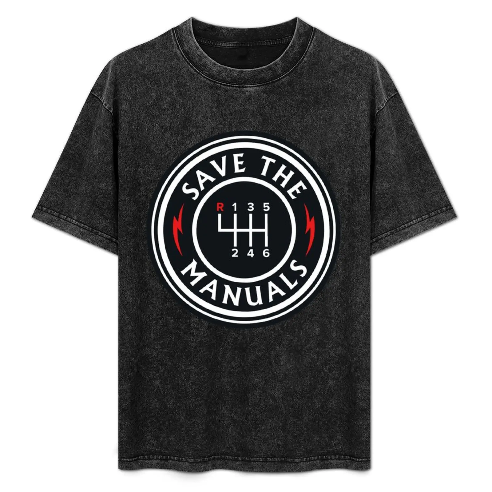 

Save The Manuals - Car Lover - Endangered Species T-Shirt anime clothes plus size clothes mens shirts graphic tee