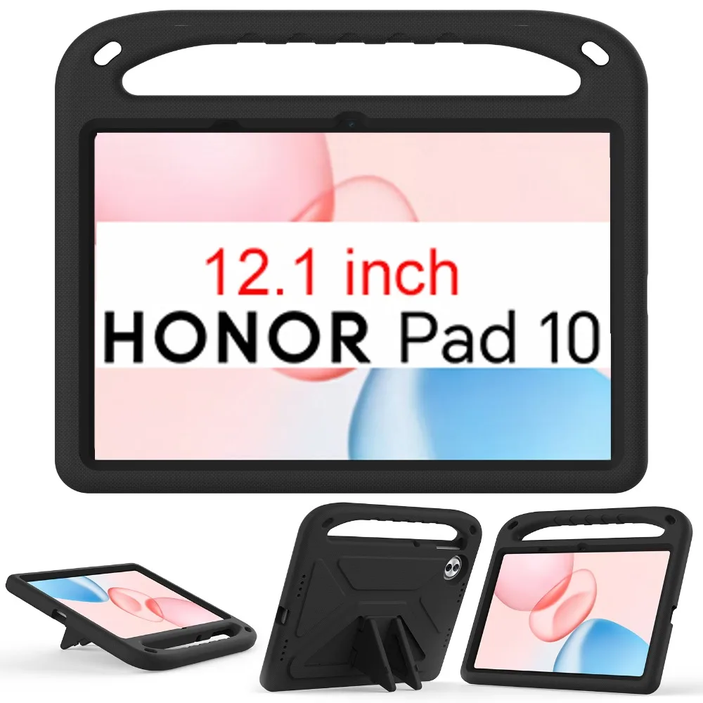 

Shockproof EVA Kids Safe Case for Honor Pad 10 12.1 2025 HEY3-W00 W10 12.1 inch Stand Back Cover