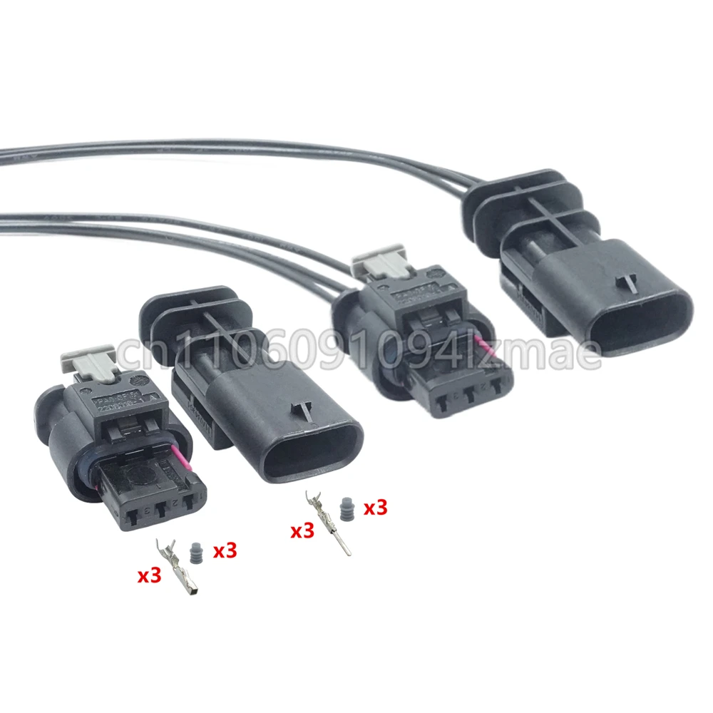 Tyco – prise de Radar de recul automobile, 3 broches, pour VW Audi 1718653-1 1-1718644-1 1-1703494-1 2-1718652-3 4F0973703 4F0 973 703