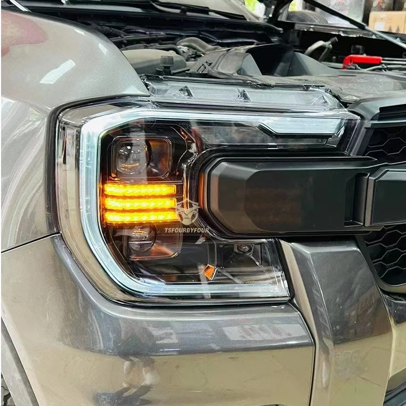 4WD modified Accessories Auto Headlights Led Head light for Ranger 2022 2023 XL XLS XLT Wildtrak Sport