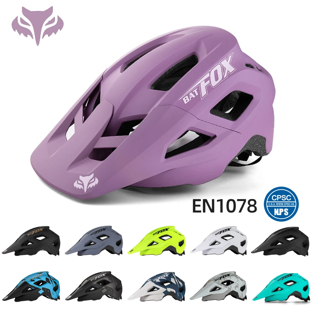 BATFOX Mountain Bike Helmet Multi hole Breathable Safety Helmet Available in Multiple Colors for Male and Female Bicycle Helmet