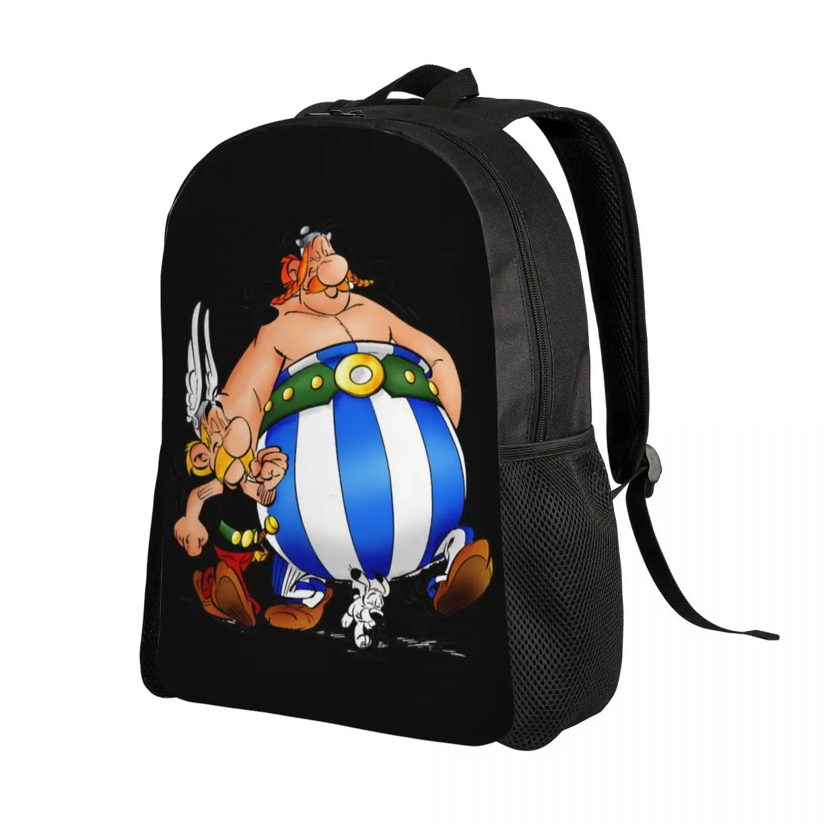 Mochila personalizada de Obelixs para hombre y mujer, bolsa informal para la escuela, universidad, Asterixs, perro de dibujos animados, Dogmatix