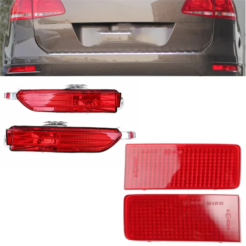 

For Touareg 2011-2015 7P6945105 7P6945701D Rear Bumper Transmitter Reflective Warning Light Car