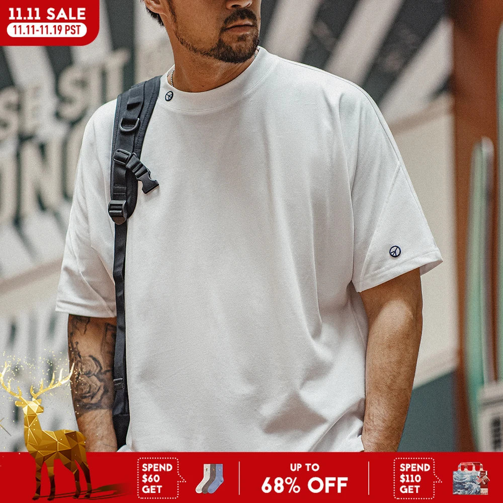 

Maden Casual 3A антибактериальная быстросохнущая футболка с короткими рукавами спортивная дышащая однотонная футболка для мужчин летние топы