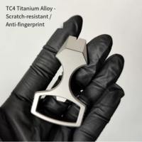 New Style TC4 Titanium Multi Purpose Tool Bottle Opener Utility Gadget Outdoor Multifuction Keychain