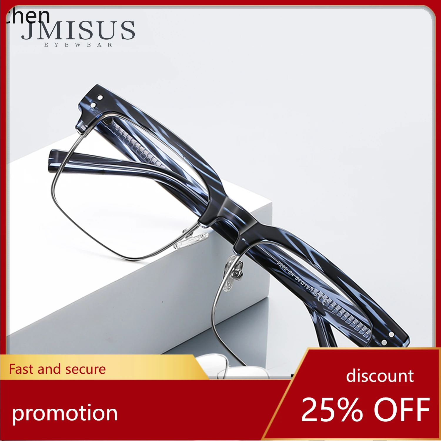 

YFY Progressive Multifocal Glasses Photochromic Blue Light Blocking Optical Glasses for Men