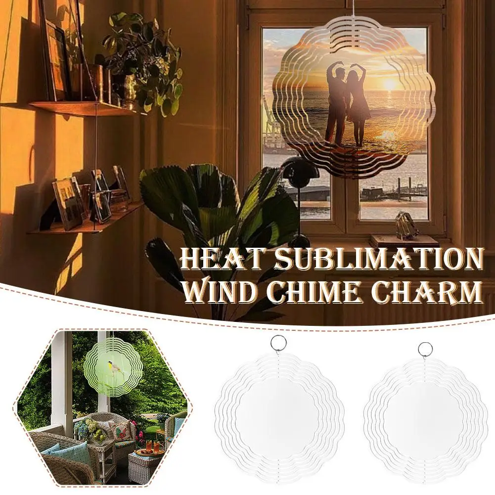 20/25Cm Op Maat Gemaakte Kwaliteit Aluminium Materiaal Warmte Sublimatie Wind Gong Charme Bieden Uitstekende Roest Weerbestendigheid