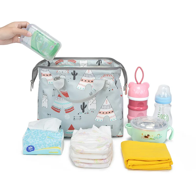 

Baby Stroller Bag Waterproof Portable Travel Mommy Bag Multifunctional Baby Diaper Bottle Storage Hanging Bag Baby Supplies