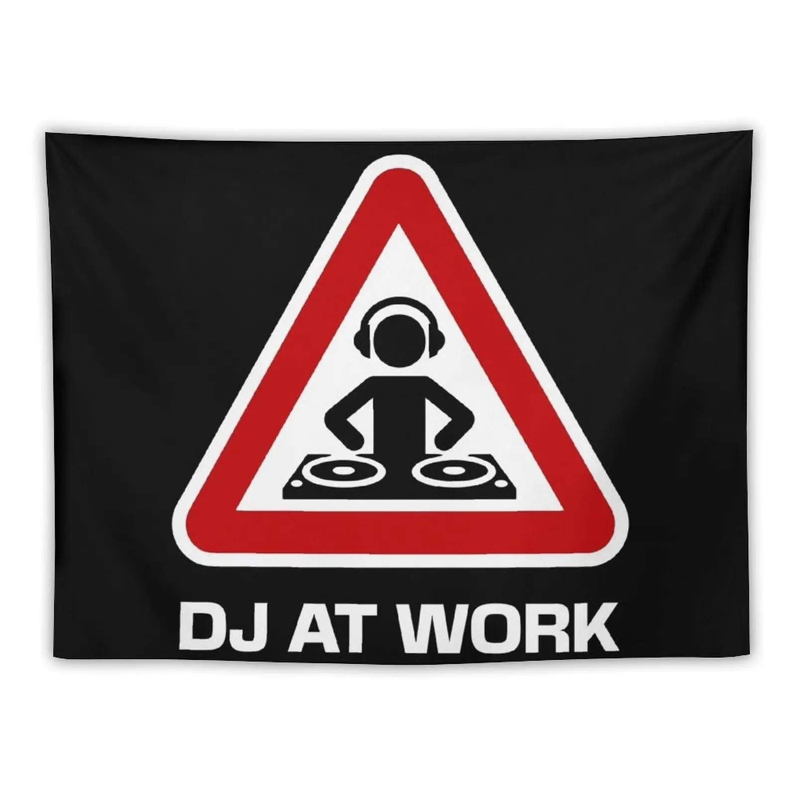 

DJ AT WORK - Warning Sign Tapestry Nordic Home Decor Decorations For Room Tapestry