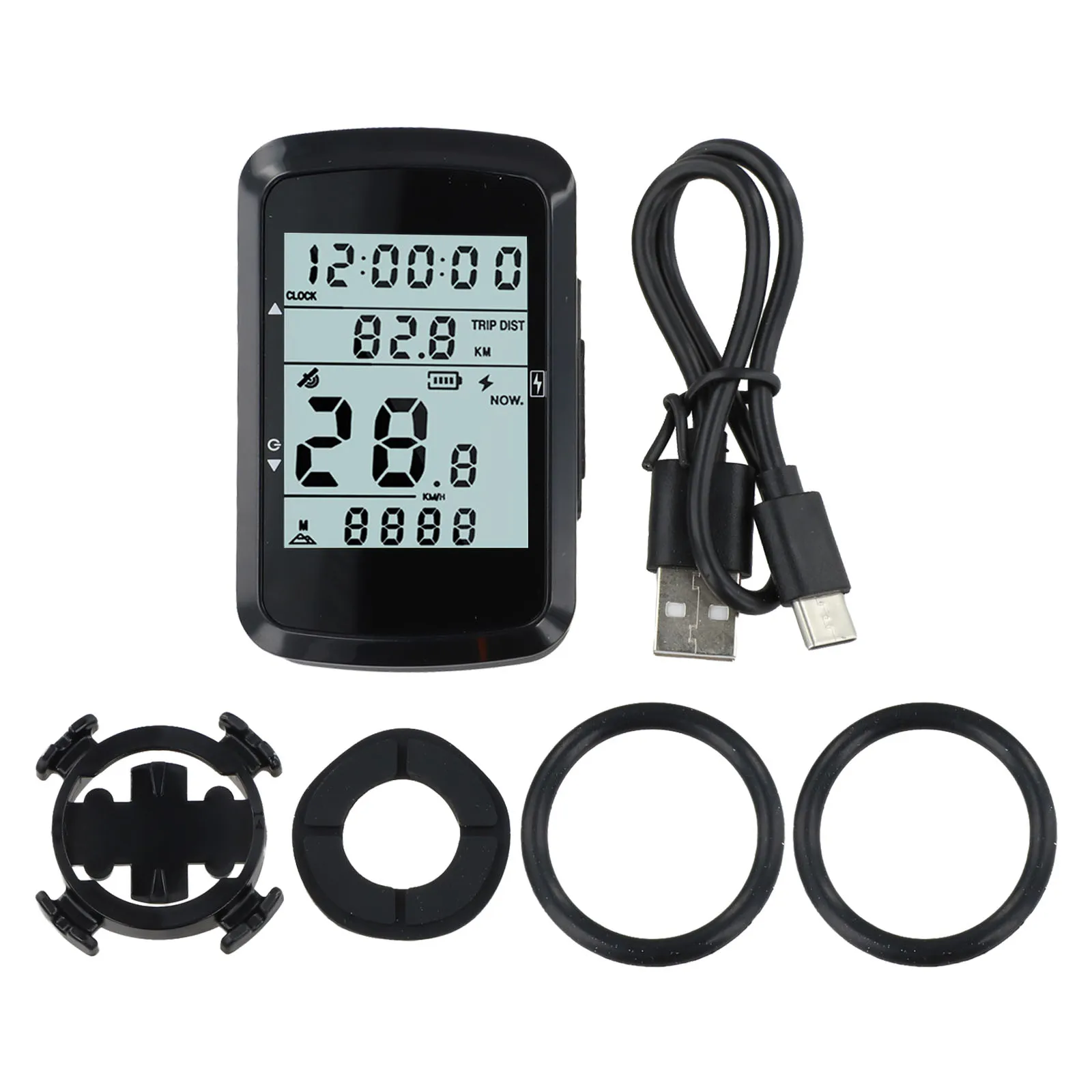 

For Bicycles For Cycling Activities Wireless Odometer Night Cycling Long-Distance Cycling Gps Speedometer Clear Data Reading