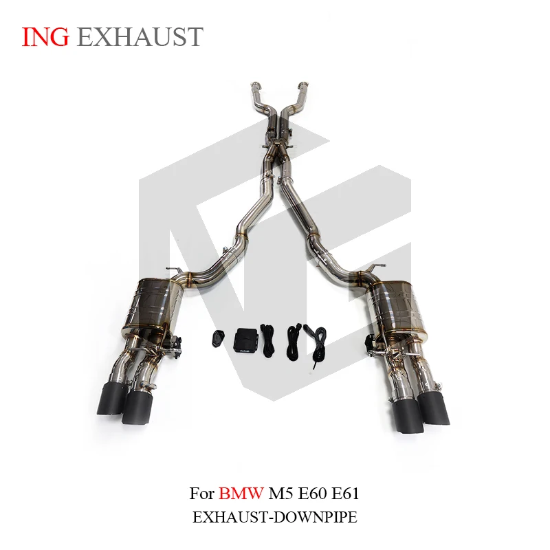 

ING Stainless Steel 304 Valve Catback for BMW M5 E60 E61 S85 5.0L V8 Muffler Engine Electric Remote Performance Exhaust System