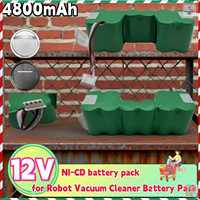 High Quality Battery for Ecovacs Deebot DM87 DM88 DG716  DE35 DE55 DE5G DD35 12V 4800mAh Robot Vacuum Cleaner Batttery Pack🔥