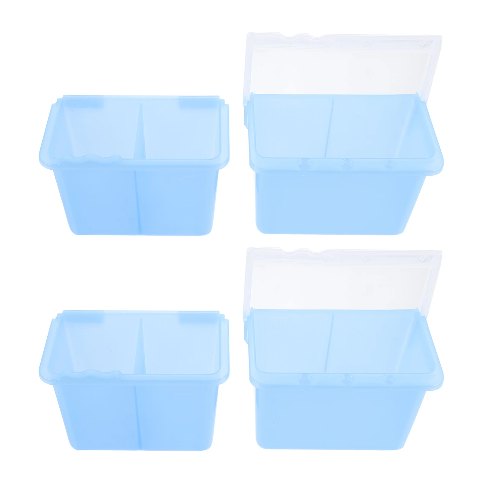 

2 Pcs Plastic Painting Buckets Wash Basin Durable Smooth Surface Artist Brush Basins Paint Mixer Easy Clean Containers Holder