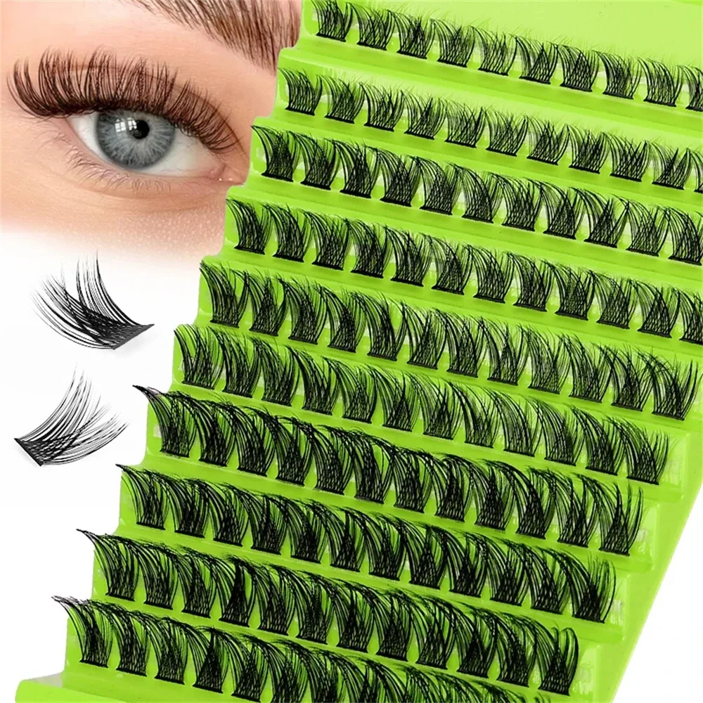 Lash Clusters 120pcs Cluster Lashes 8-16mm  IndividualLashes Extensions Natural Look Fluffy Cluster Lashes DIY Eyelash Extension