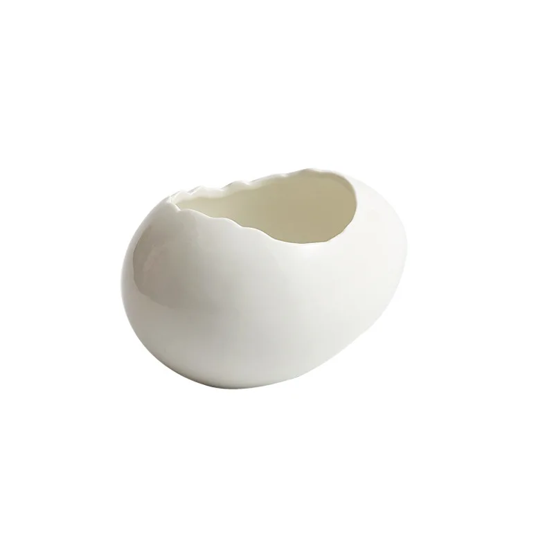 

CX high-value ceramic eggshell steamed egg bowl premium exquisite dessert dessert plate
