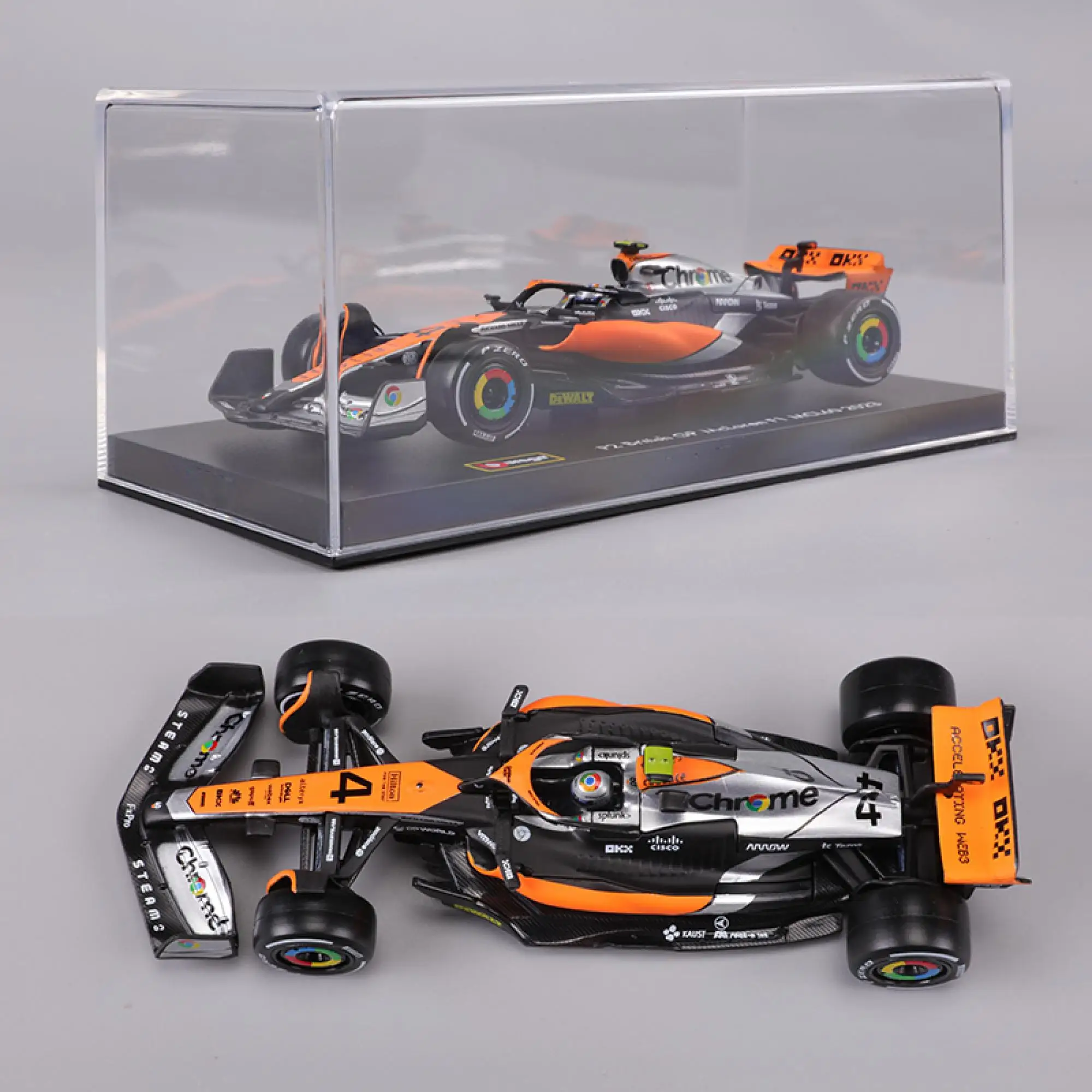 Bburago 1:43 2023 mcl60 f1 equação corrida 4 lando norris 81 oscar piastri liga modelo carro brinquedos colecionáveis presentes de aniversário