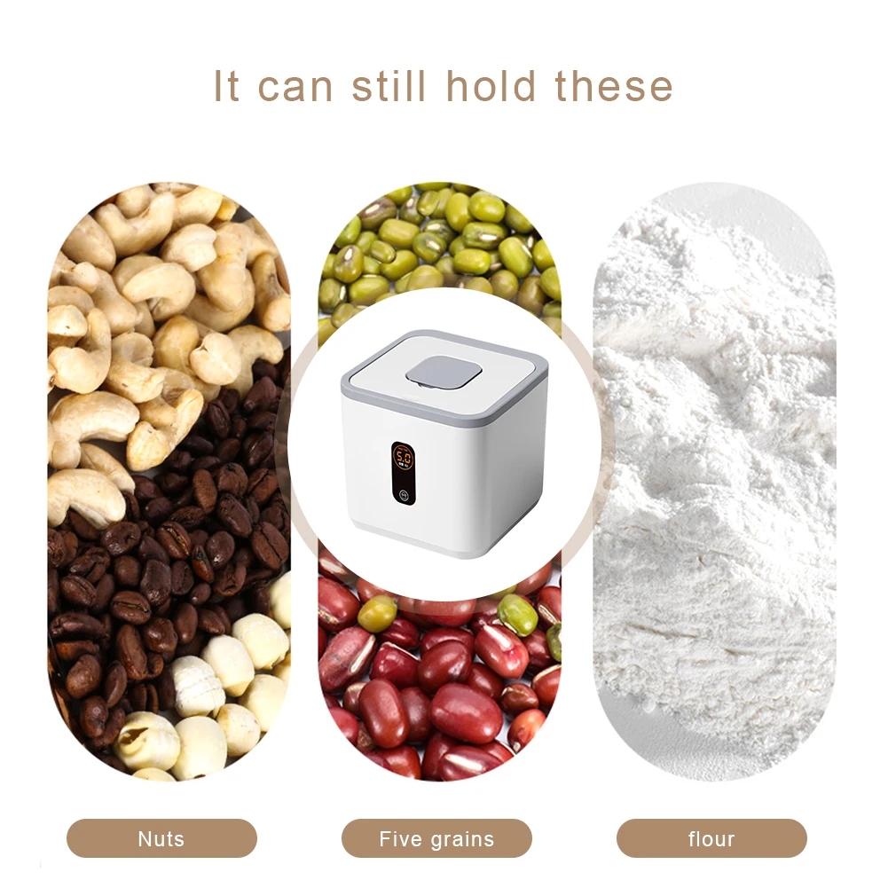 5KG Food Containers Bins Moistureproof Pet Dog Cat Food Organizer Multi-Purpose Large Capacity for Kitchen Pantry Organization