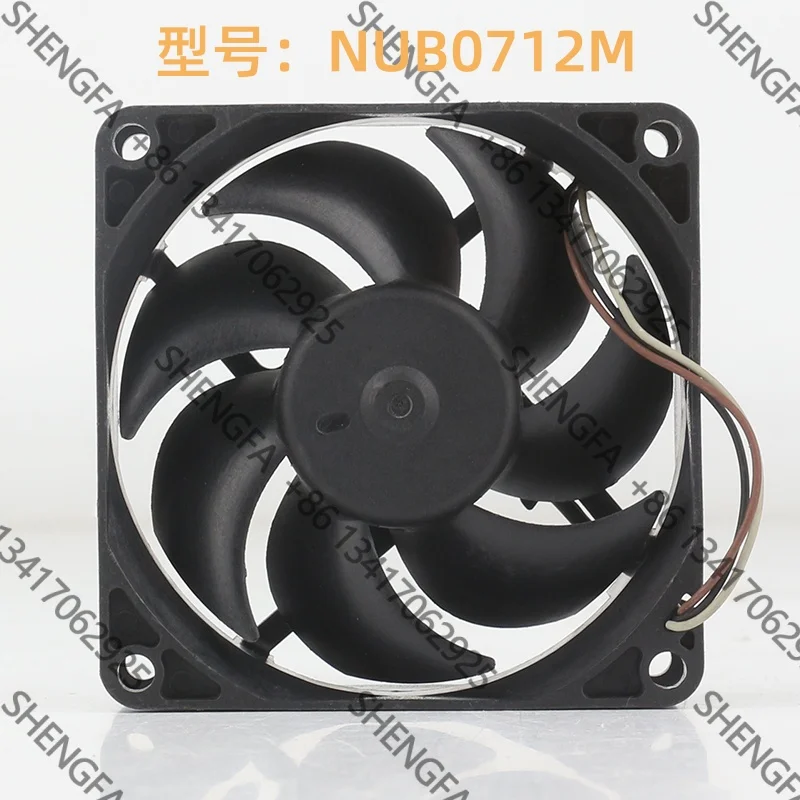 Cooling fanOriginal new Delta 5V 24V 48V DC 12V 0.17A AC EC 7025 70X70X25MM 7CM server 3-wire multimedia projector NUB0712M