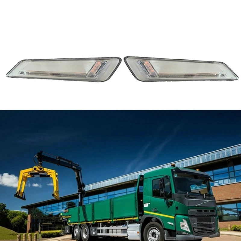 Left Led Corner Lights Indicator Lghts For VOLVO FH FM (2020 ON) Side Repeater Indicator Lights 24189495