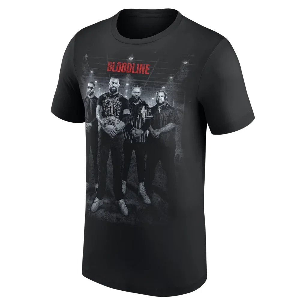 Men's Black The Bloodline Authentic Photo T-Shirt 3D Print Sports Quick Dry Short Sleeve Tee Daily Casual Plus Size T-Shirt 2026