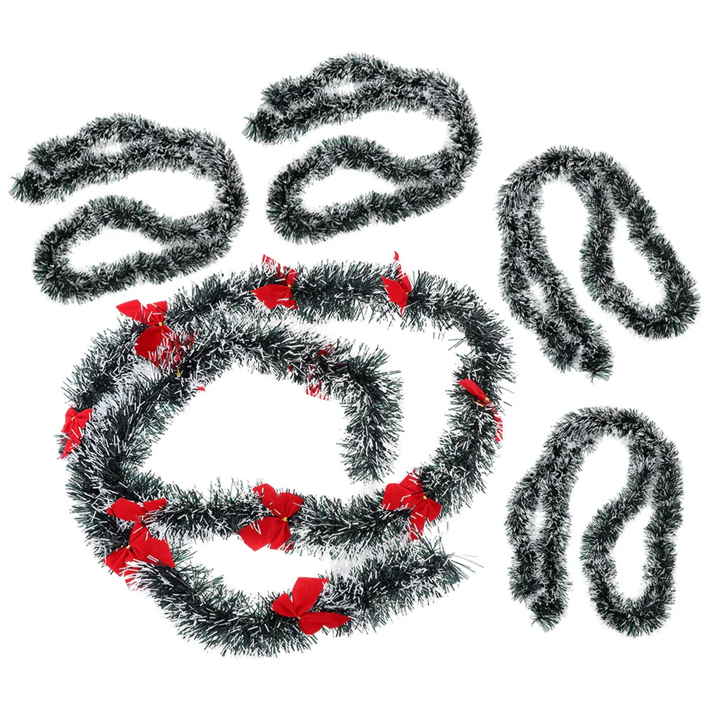 1 ensemble de guirlandes de noël décoratives, fausses guirlandes de noël, matériel pour animaux de compagnie, décoration murale de porte, fournitures de fête de noël