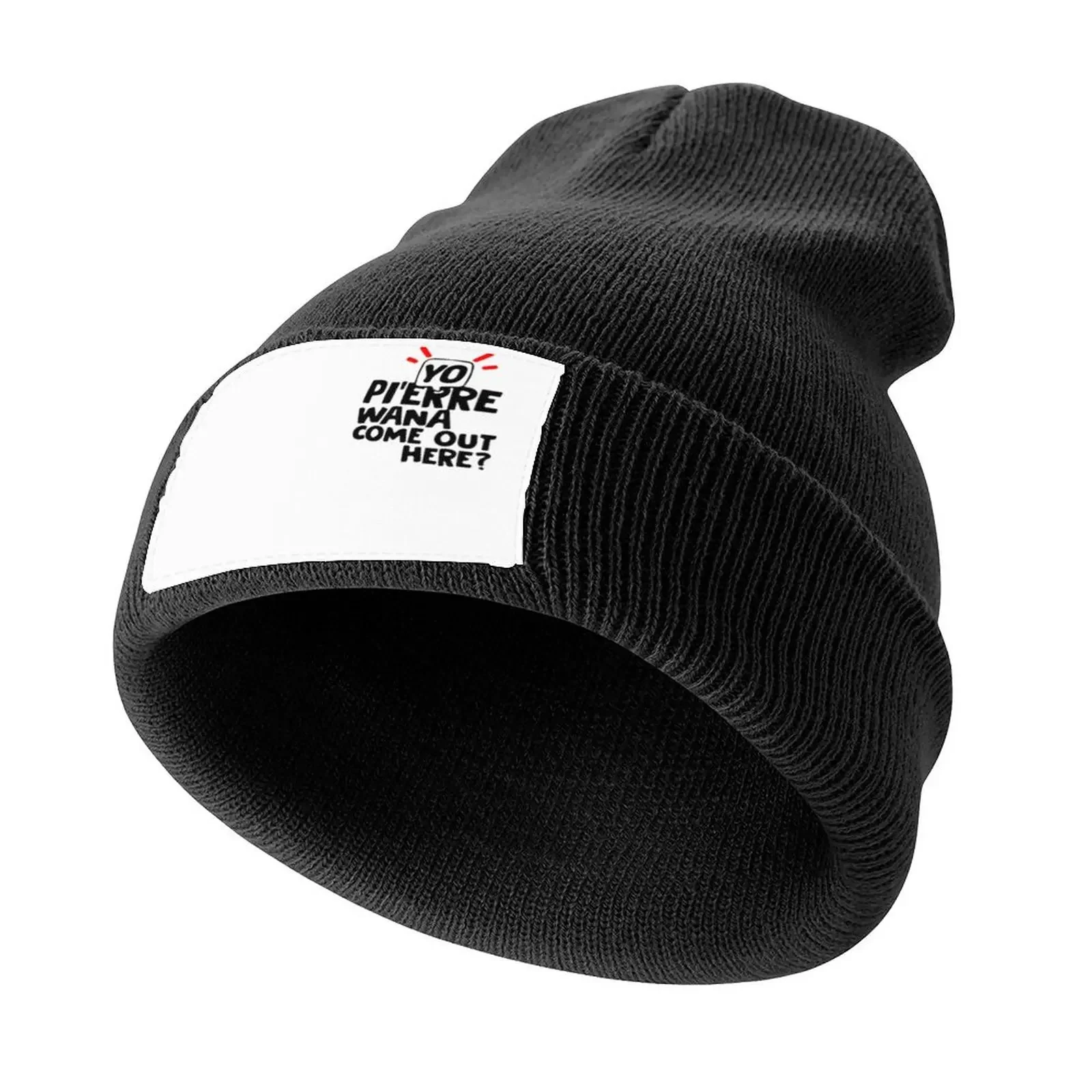 Pierre Bourne Yo Pi_erre Black Celly White Knitted Cap Luxury Brand Anime Hat Male Women's