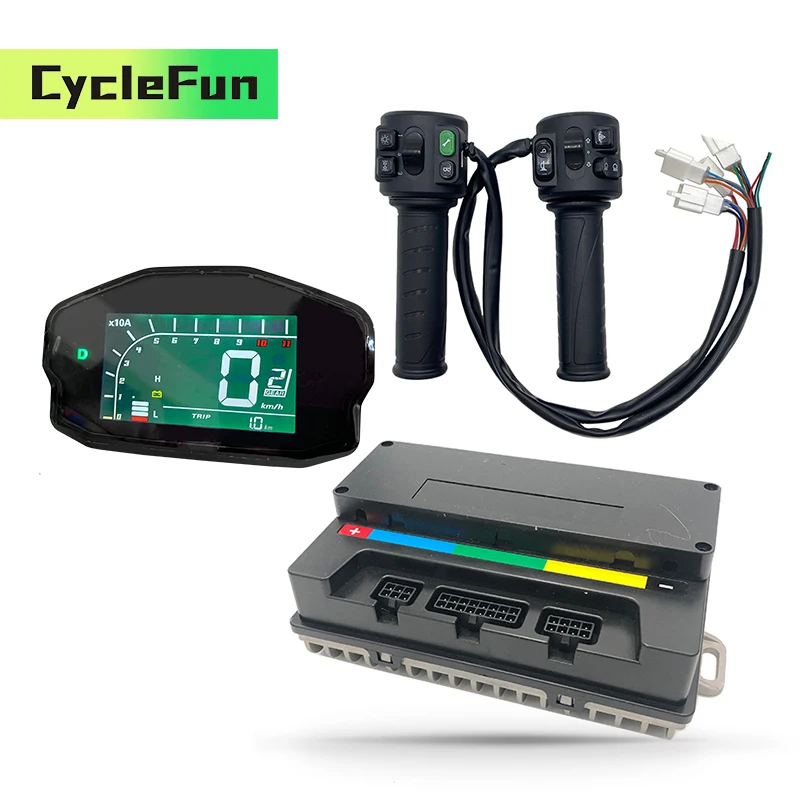 

VOTOL EM50S EM-50 55A 48V 60V FOC BLDC Sine Wave Controller With Throttle DKD Display For Electric Scooter Motorcycle Accessorie
