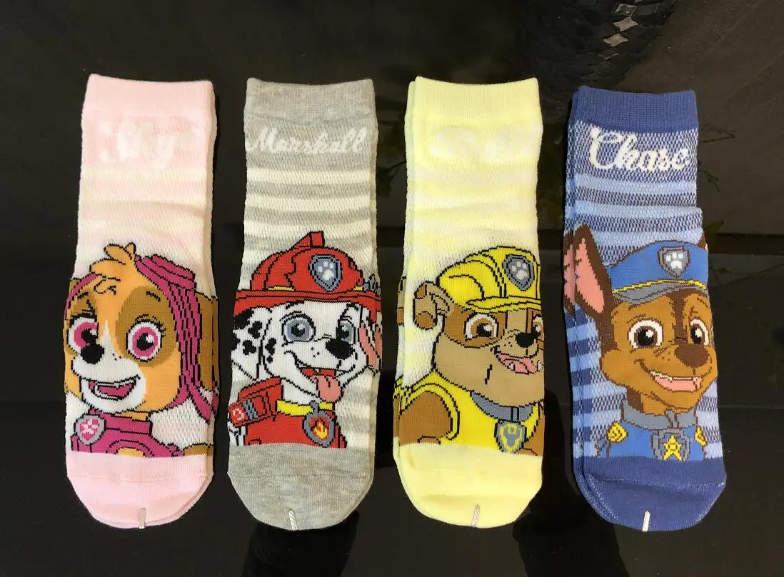 3 Pairs/lot Genuine Paw Patrol Fashion Spring Summer Children Socks Mesh Cotton Boys Girls Socks 3-7 Year Kids Casual Socks