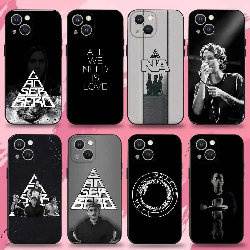 

Residente Canserbero Phone Case For iPhone 16,15,14,13,12,11 Plus,Pro Max,XS,X,XR,SE,Mini,8,7,Soft Silicone Black Cover