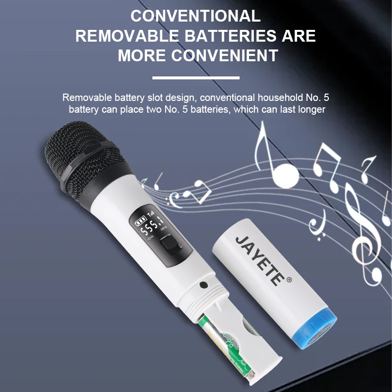 Universal Wireless Microphone Handheld Mike Professional Home Karaoke Singing Outdoor Lever Audio VHF Microphone KTV Micro Mic