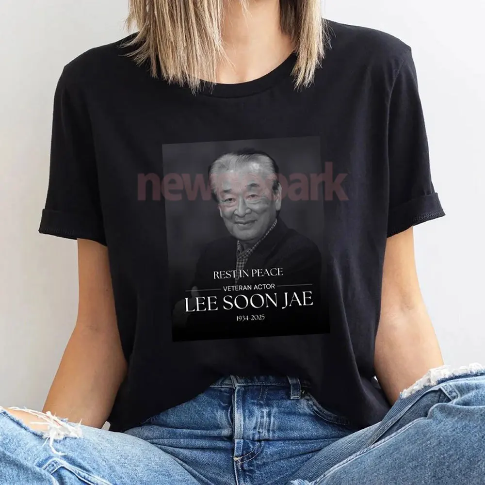 Veteran Actor Lee Soon Jae Passes Away At 91 T-shirt Rip Lee Soon Jae 1935-2025 Printed T-shirt Woman Man Cotton Short-sleev
