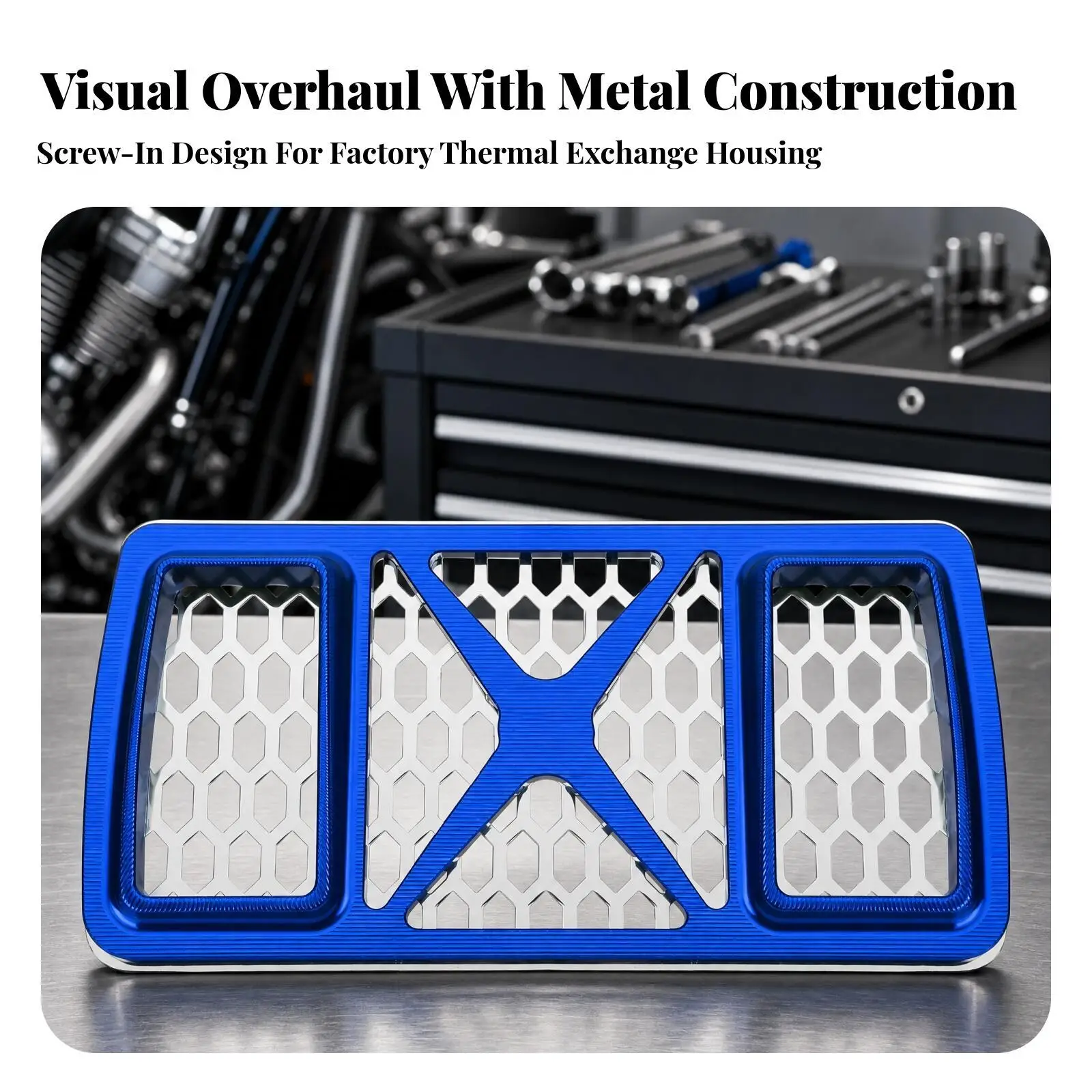Motorcycle Metal Cooler Cover Decorative Oil Heat Exchanger Guard for Cruiser Series 2023 2025 Bike Front Custom Shell