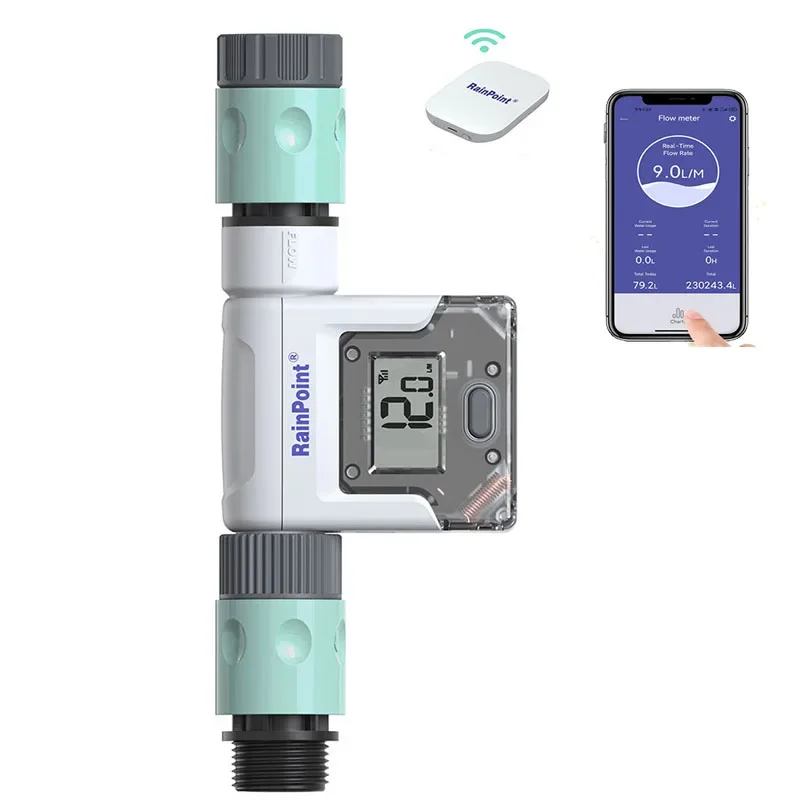 Home Garden Water Flow Meter Solenoid Mobile Phone Application Intelligent Controller Flow Valve